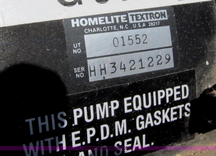 image for item G9488 Centrifugal pump and Craftsman generator