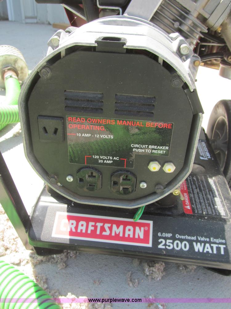 image for item G9488 Centrifugal pump and Craftsman generator