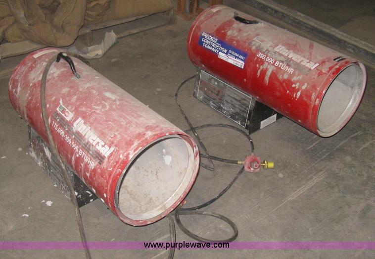 (2) Universal 350,000 btu propane torpedo heaters in Wichita, KS Item