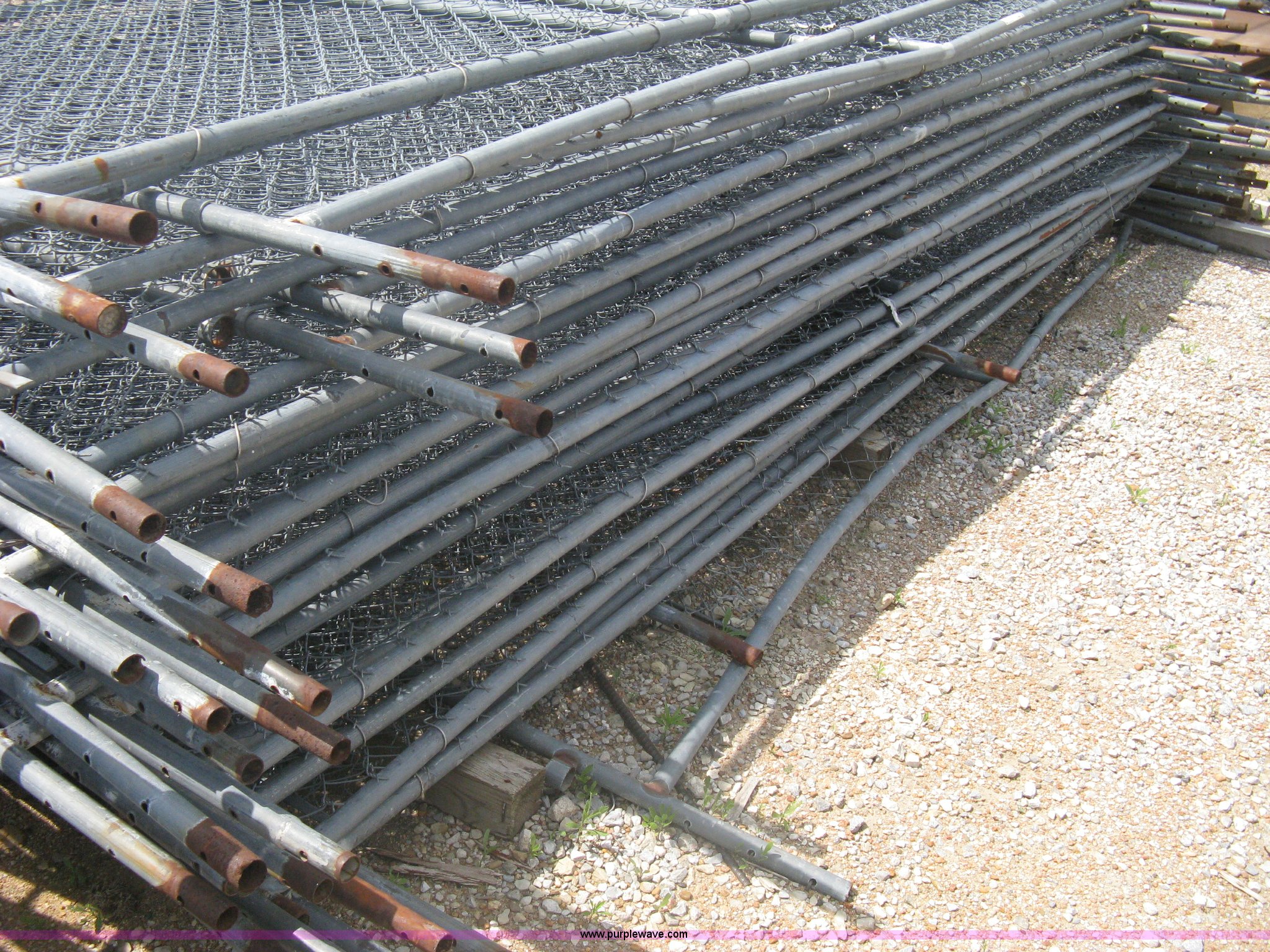 Approximately 24 Portable Chain Link Fence Panels In Wichita KS Item