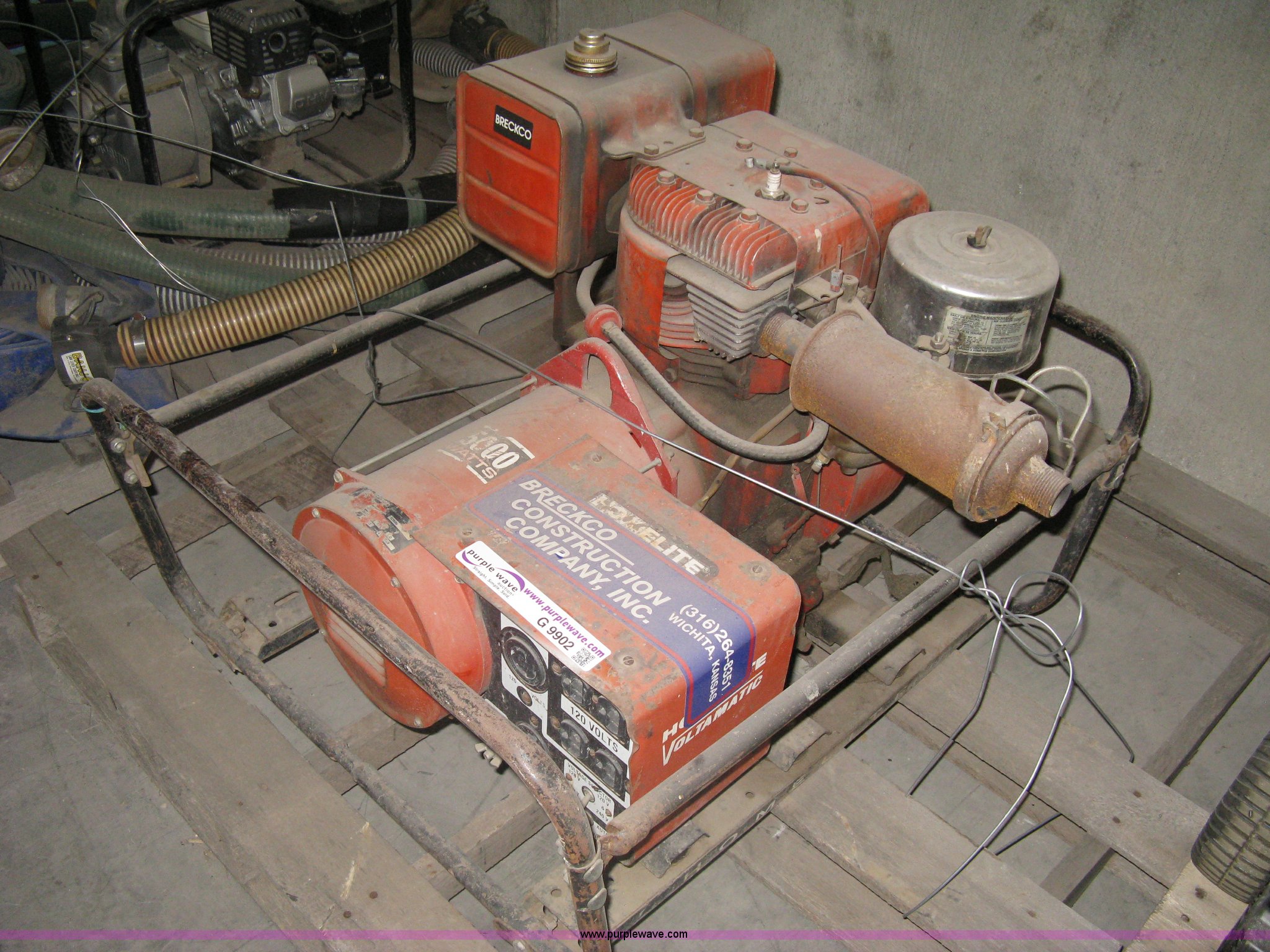 Homelite 5,000 watt generator in Wichita, KS Item G9902 sold Purple