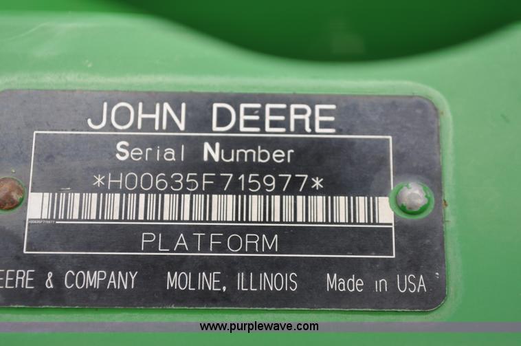 image for item A5906 2006 John Deere 635F HydraFlex 35' header