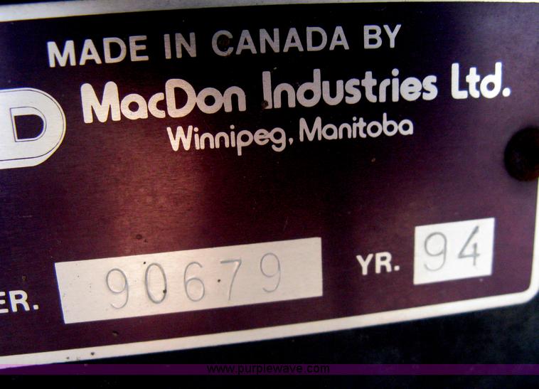 image for item A6383 1994 Mac Don Turbo 9000 self propelled swather