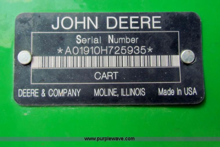 image for item B7264 2008 John Deere 1890 drill with 2008 John Deere 1910 Air Cart