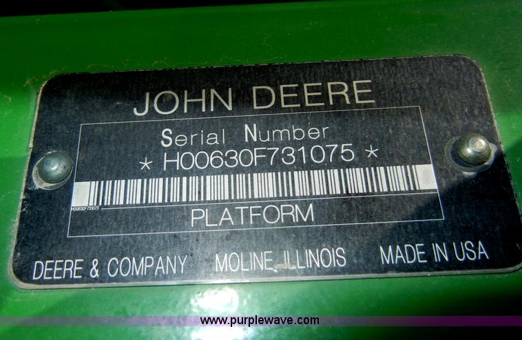 image for item D4075 2009 John Deere 630F HydraFlex platform header