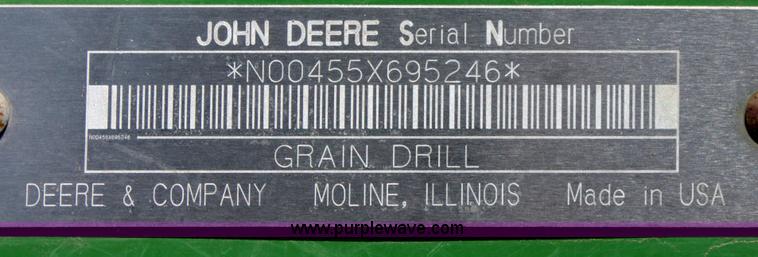 image for item D5016 2002 John Deere 455 grain drill