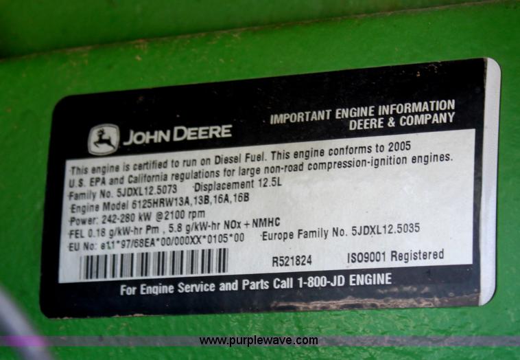 image for item D5032 2005 John Deere 9220 4WD tractor