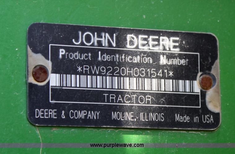 image for item D5032 2005 John Deere 9220 4WD tractor