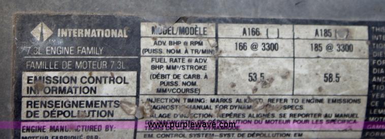 image for item D5054 1990 Ford F350 Loral sprayer pickup truck