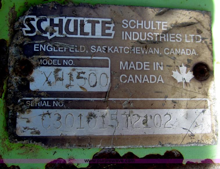 image for item B3208 1999 Shulte 15' mower