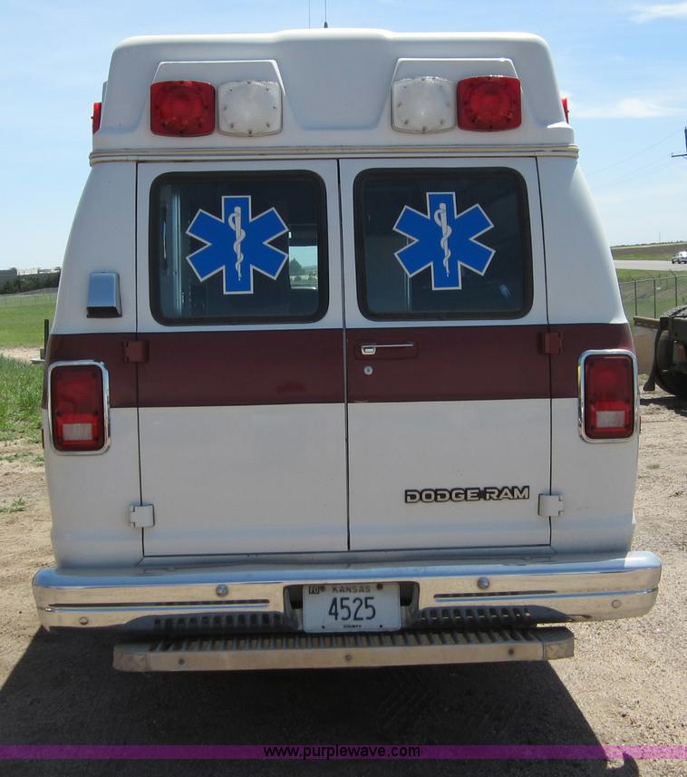 image for item B3211 1989 Dodge Ram B350 ambulance