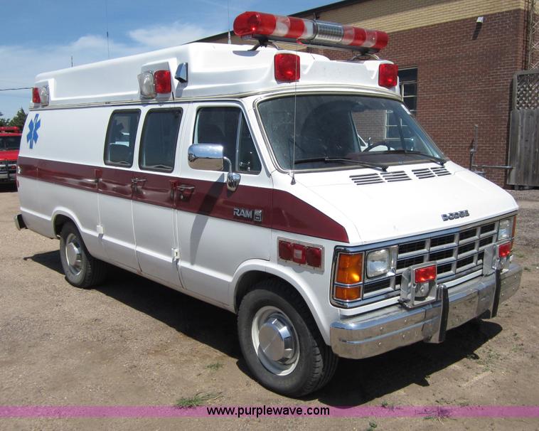 image for item B3211 1989 Dodge Ram B350 ambulance