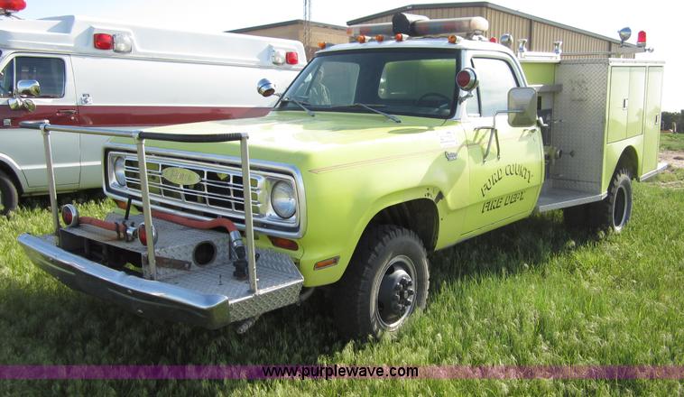 image for item B3233 1975 Dodge W30 mini pumper fire truck