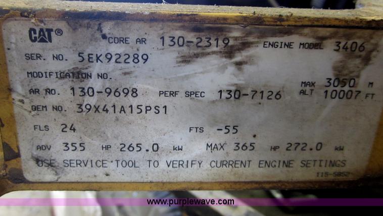 image for item B3249 Caterpillar 3406 disassembled engine