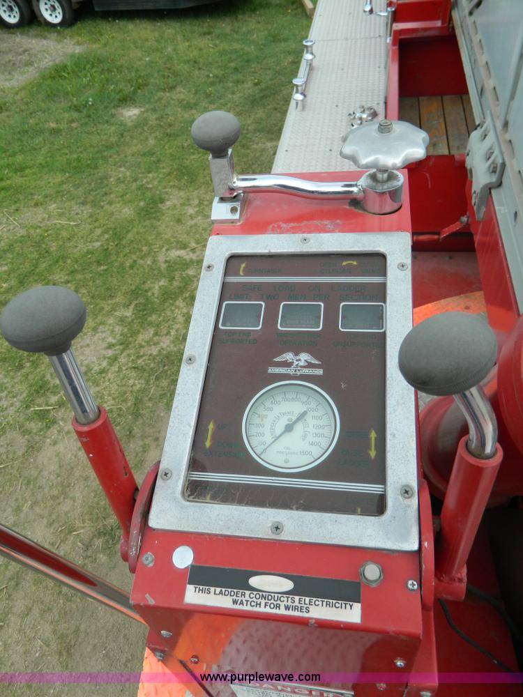 image for item B3672 1973 American LaFrance 100' ladder truck