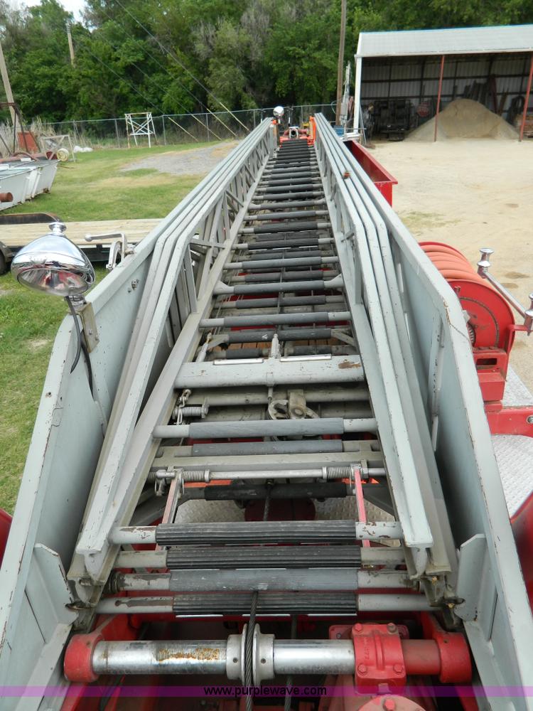 image for item B3672 1973 American LaFrance 100' ladder truck