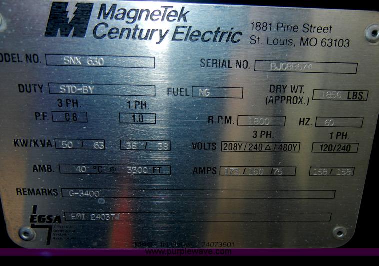 image for item D4099 Genesys SNX360 generator