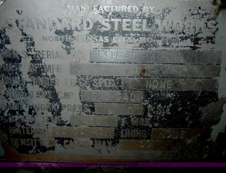 image for item D4101 1966 Standard Steel Works water tanker