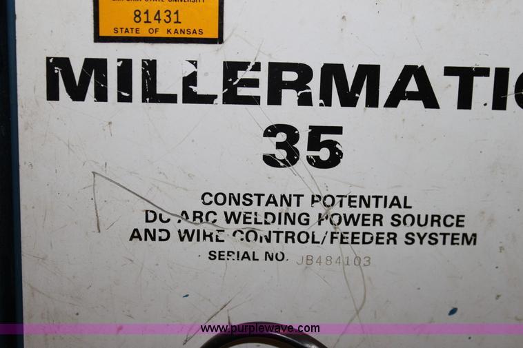 image for item D5039 Millermatic 35 wire feed welder