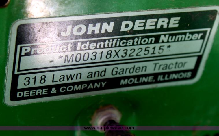 image for item D5056 John Deere 318 lawn mower
