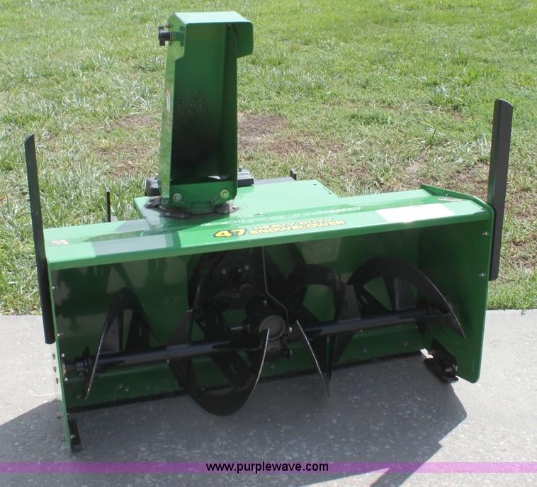 image for item D7968 John Deere 47 snow blower