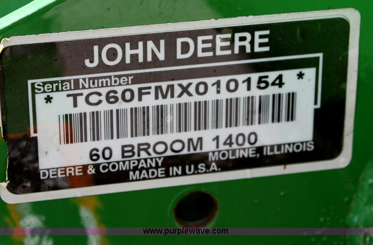 image for item D7969 John Deere 60 broom