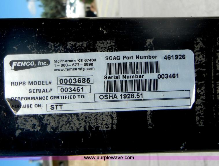 image for item K9215 2007 Scag Turf Tiger ZTR mower