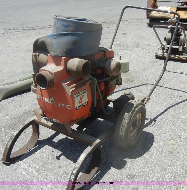 image for item K9247 Homelite 4" trash pump