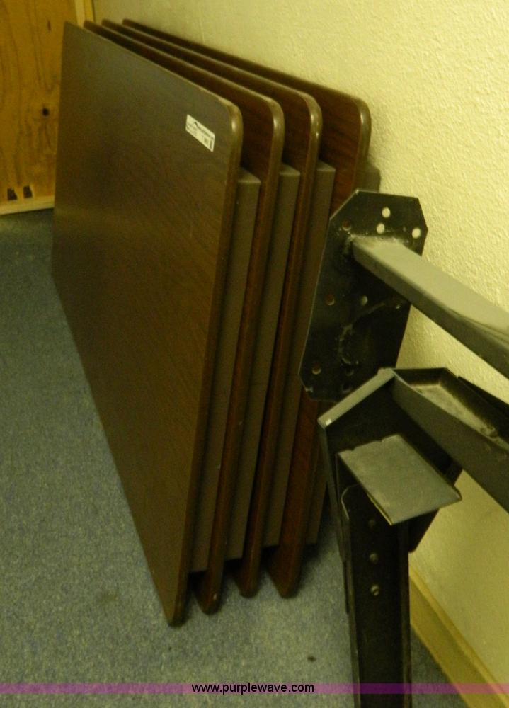 image for item T9865 (6) 6'L x 36"W folding tables