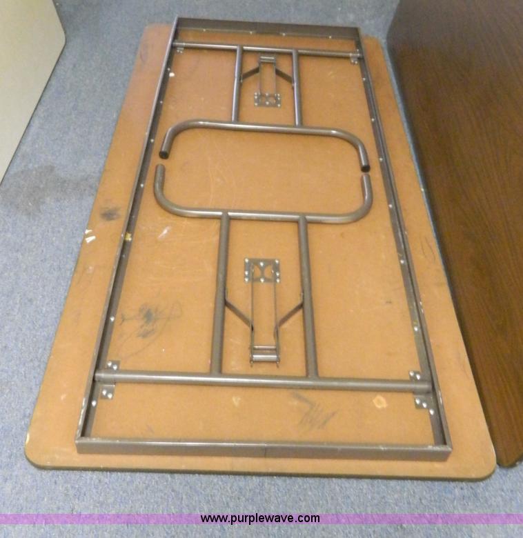 image for item T9865 (6) 6'L x 36"W folding tables