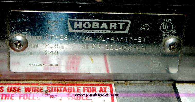 image for item T9877 Hobart ET-26 commercial toaster