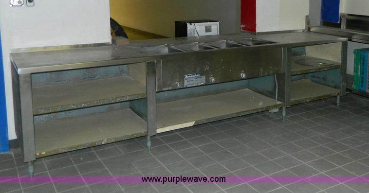 image for item T9880 Stainless steel hot serve counter
