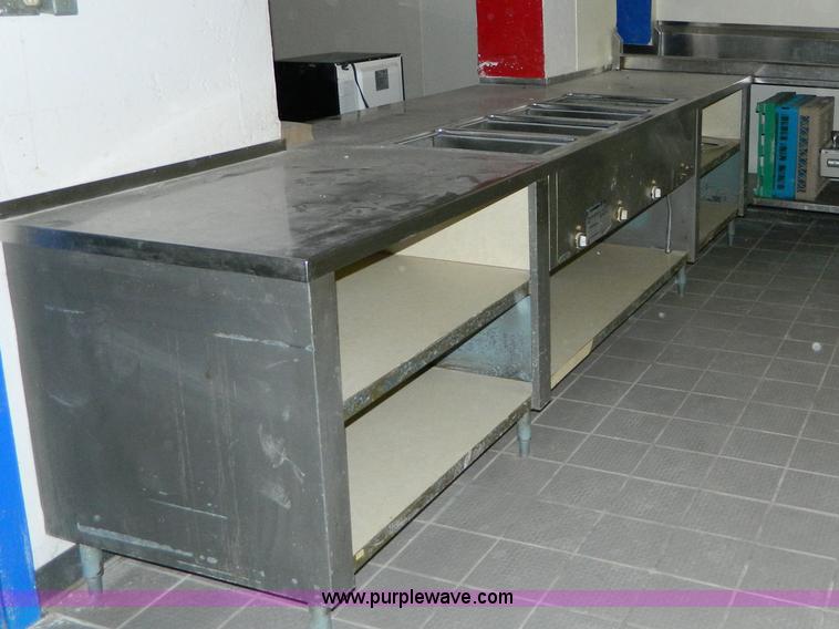 image for item T9880 Stainless steel hot serve counter