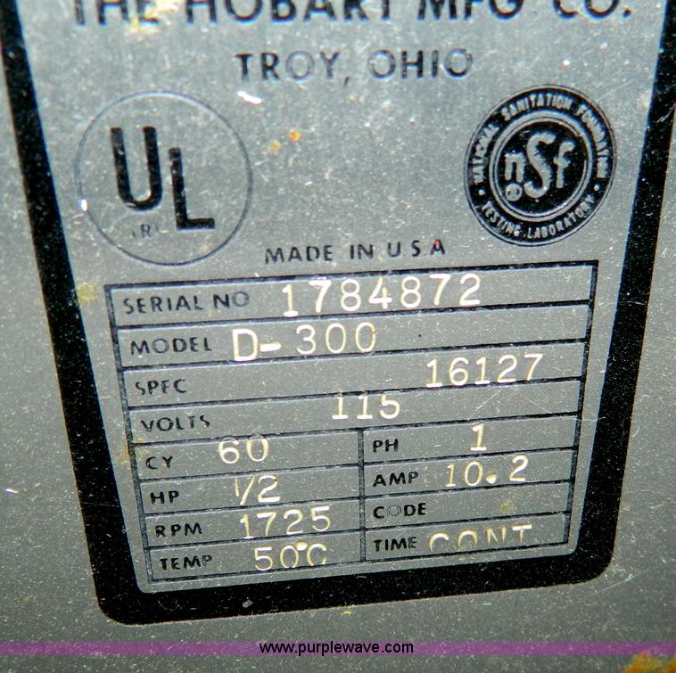 image for item T9883 Hobart D-300 commercial mixer