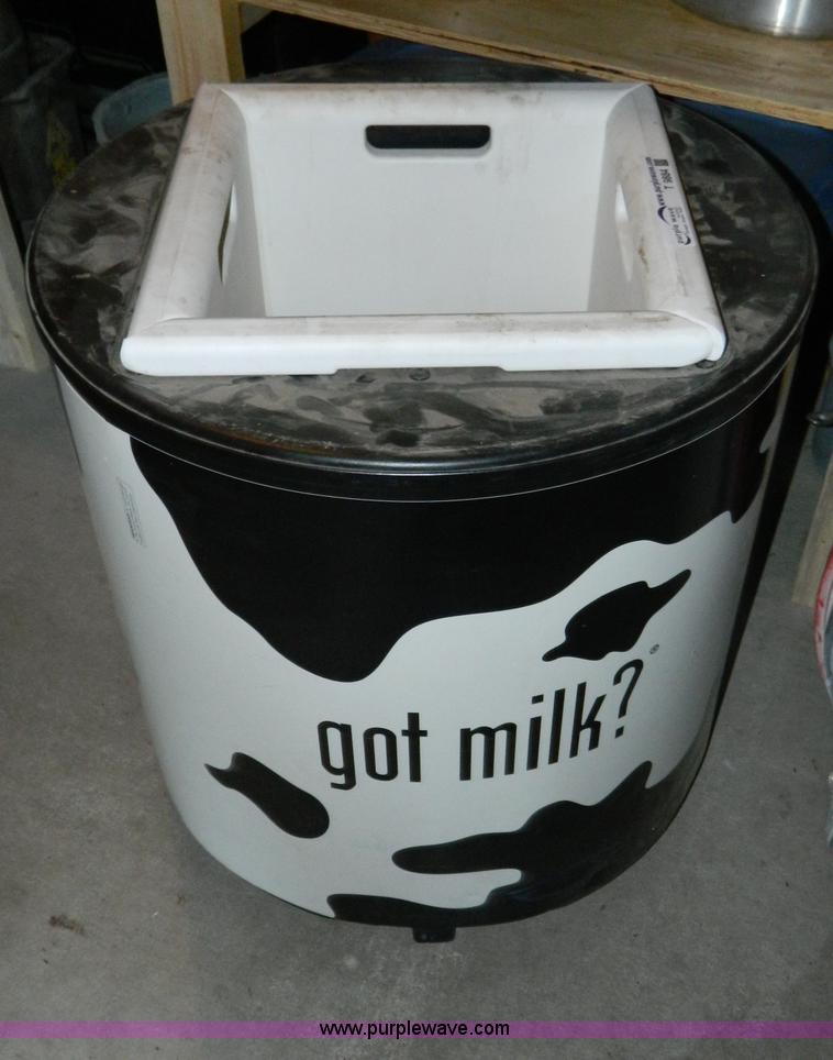 image for item T9884 Got Milk rolling milk cooler