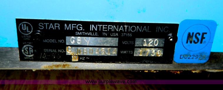 image for item T9885 Star G8Y popcorn machine and stand