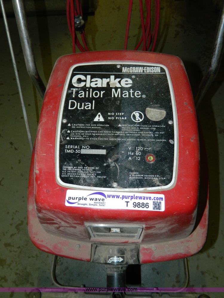 image for item T9886 Clarke Tailor Mate floor scrubber