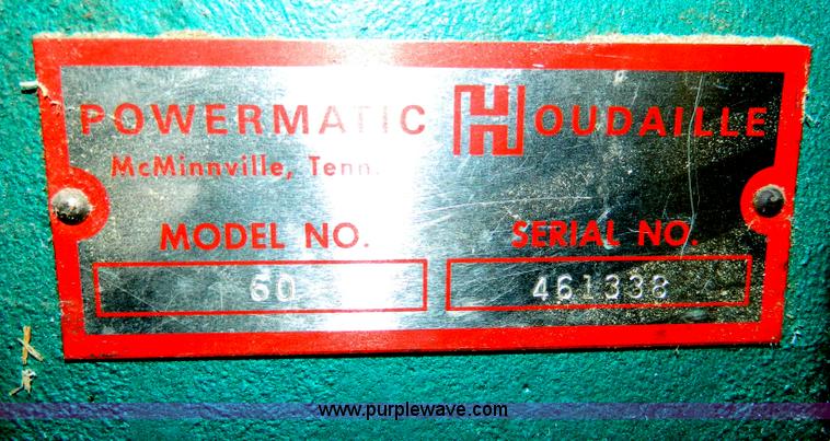 image for item T9889 Powermatic 60 jointer/planer