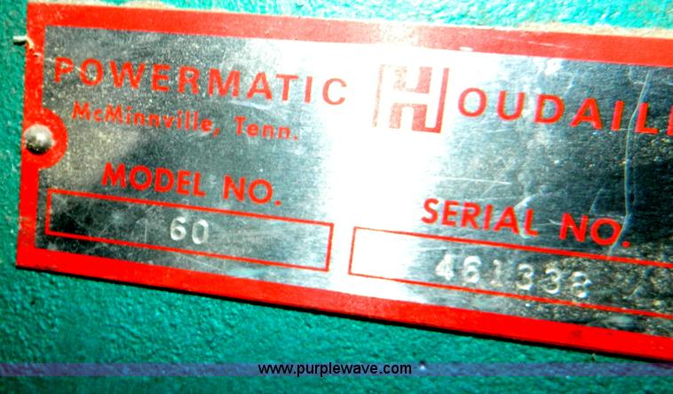 image for item T9889 Powermatic 60 jointer/planer