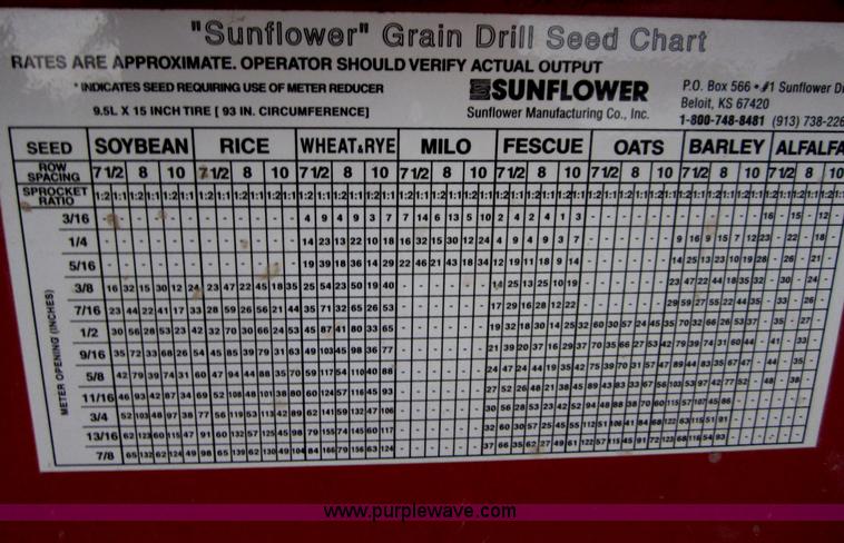 image for item A3885 Sunflower 9432-30 grain drill
