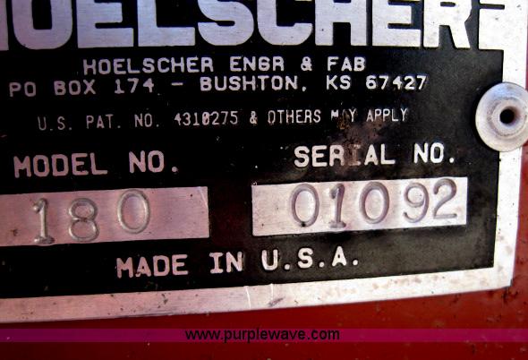 image for item B1316 Hoelsher 180 bale grapple