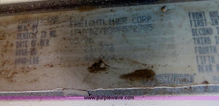 image for item B2355 1997 Freightliner FLD manure spreader semi truck