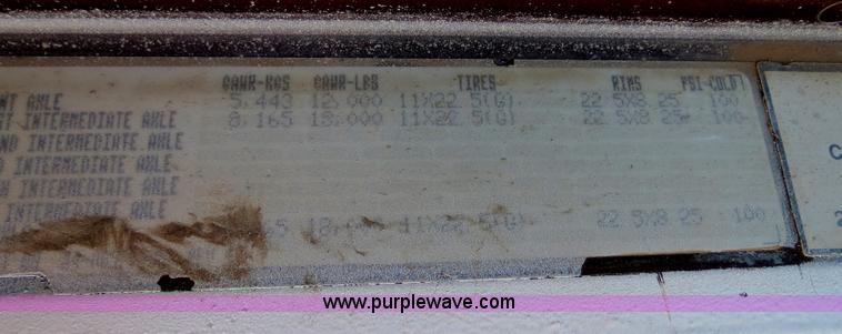 image for item B2355 1997 Freightliner FLD manure spreader semi truck