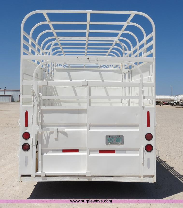 image for item B2357 1979 Shop built 50' ground load livestock trailer