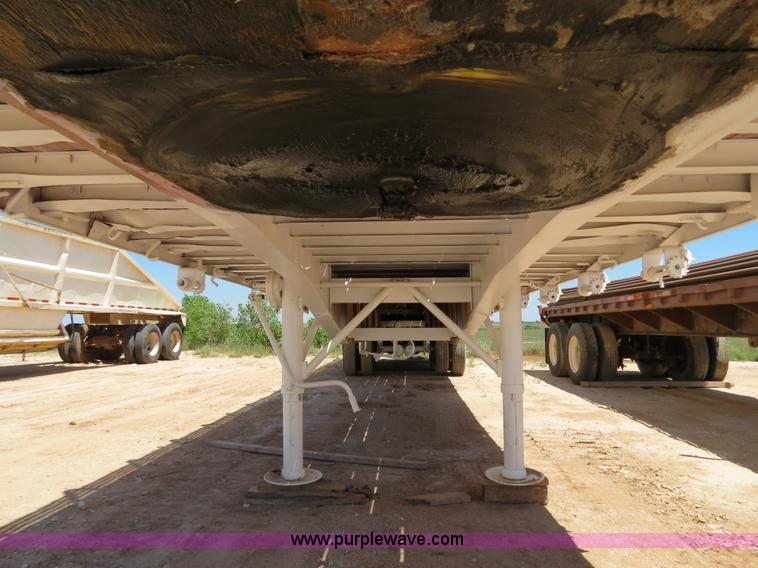 image for item B2357 1979 Shop built 50' ground load livestock trailer
