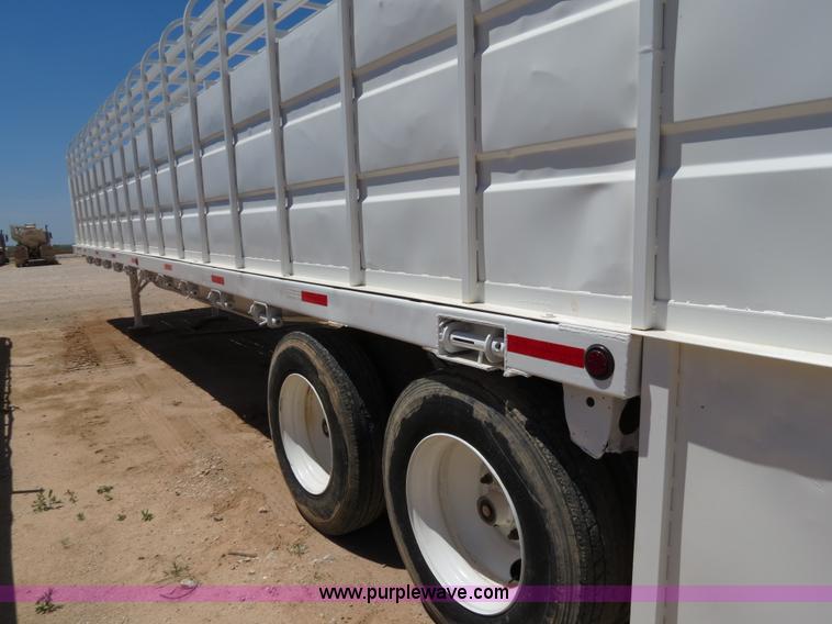 image for item B2357 1979 Shop built 50' ground load livestock trailer