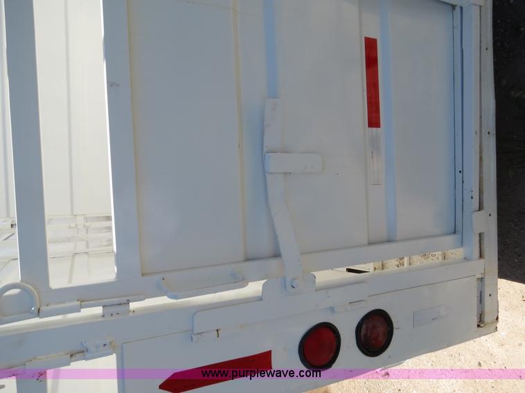 image for item B2357 1979 Shop built 50' ground load livestock trailer