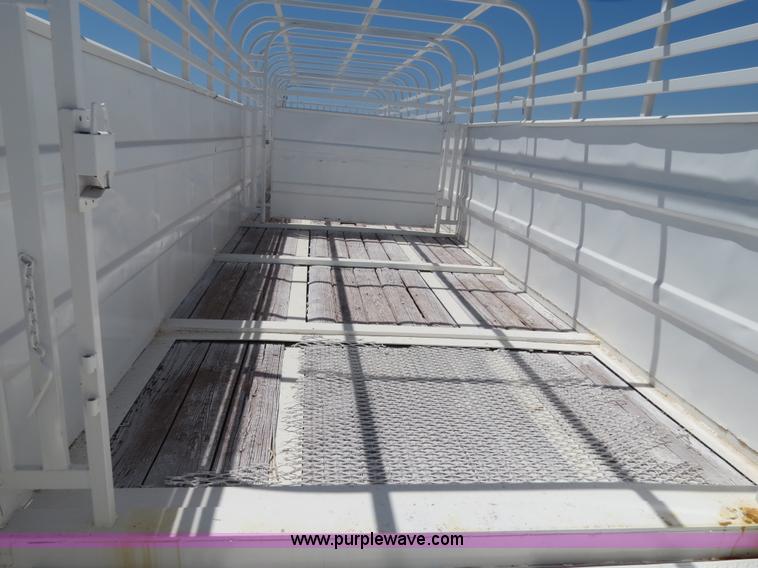 image for item B2357 1979 Shop built 50' ground load livestock trailer