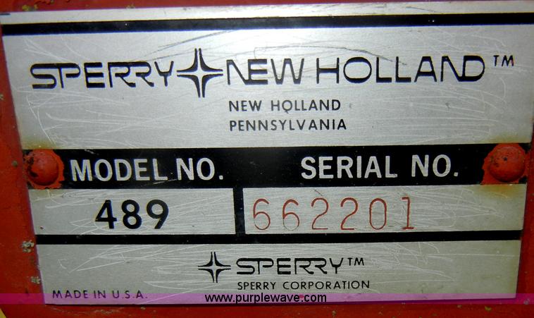 image for item D4095 1983 New Holland Haybine 489 swather
