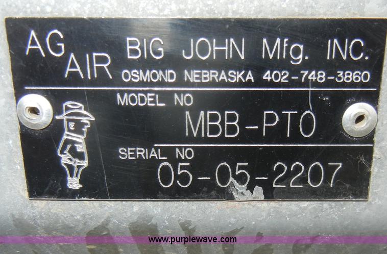 image for item N9779 Big John three point mist blower